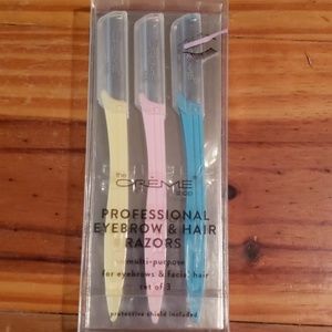 Eyebrow and facial hair razor